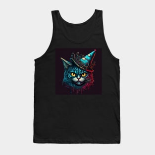 Christmas Angry Cat Tank Top